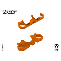 Complete Triple Clamp 50cc 135mm - ORANGE
