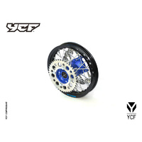 COMPLETE ALUMINIUM REAR WHEEL - BLUE