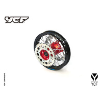 COMPLETE ALUMINIUM REAR WHEEL - RED