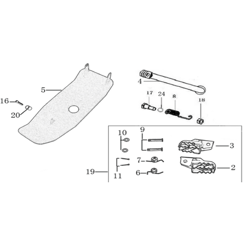 09 Foot Peg assy