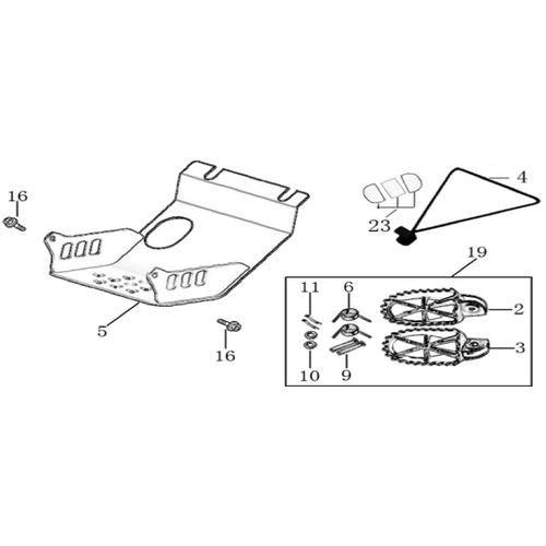 09 Foot Peg assy