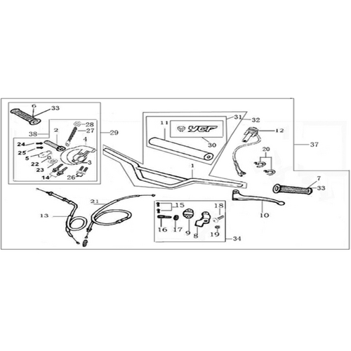 01 Handle bar assembly