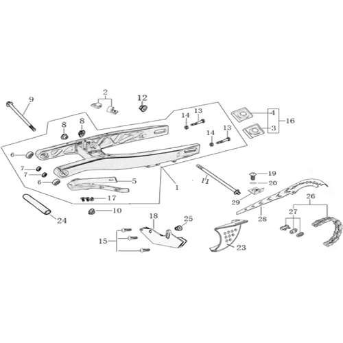 10 Swing Arm assy