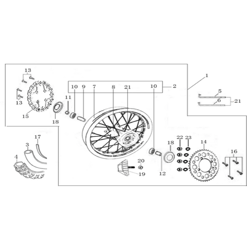 11 Rear Wheel Assy