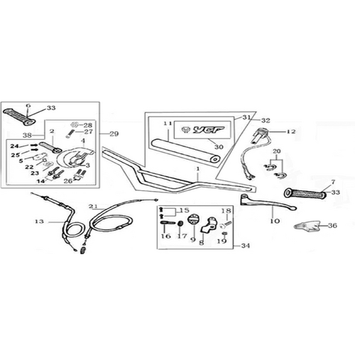 01 Handle bar assembly