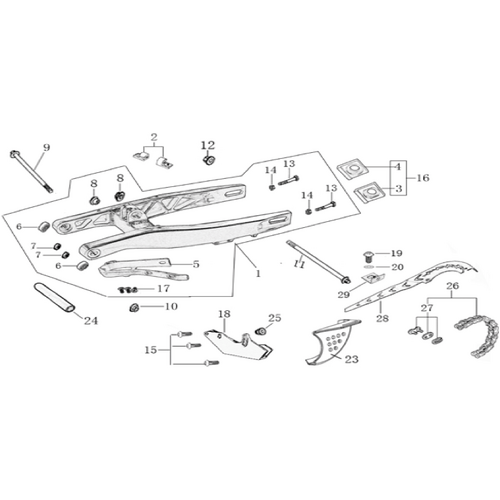 10 Swing Arm assy