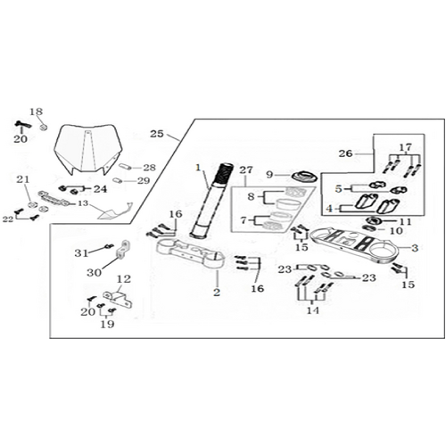 02 Steering stem assembly