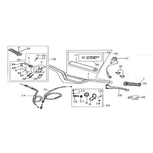 01 Handle bar assembly