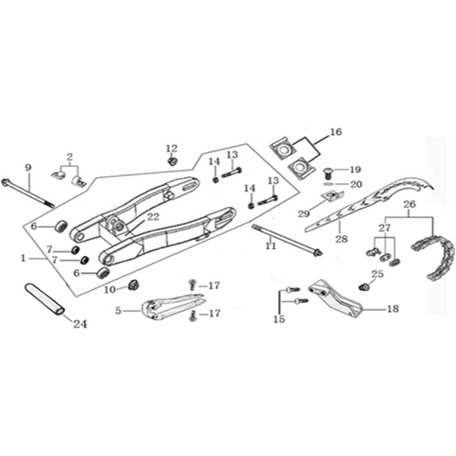 10 Swing Arm assy
