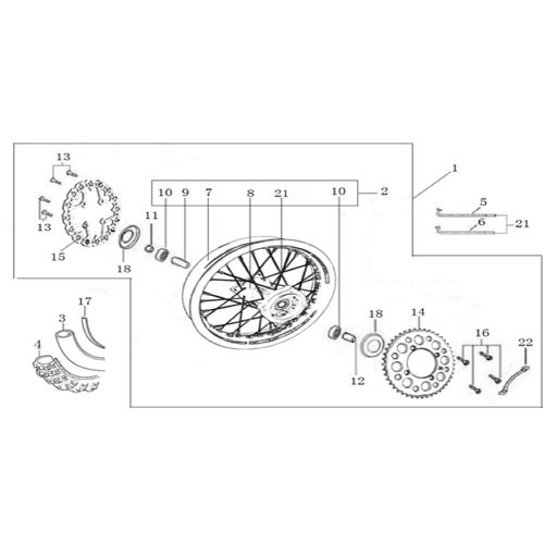 11 Rear Wheel Assy