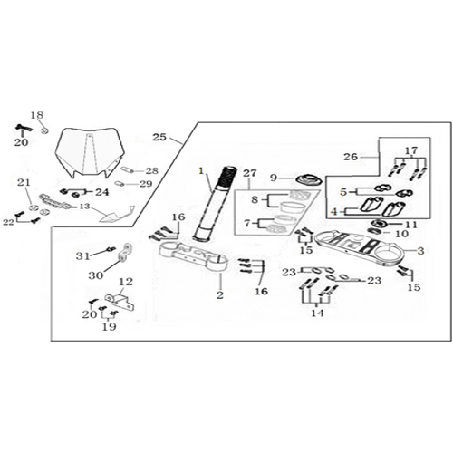 02 Steering stem assembly