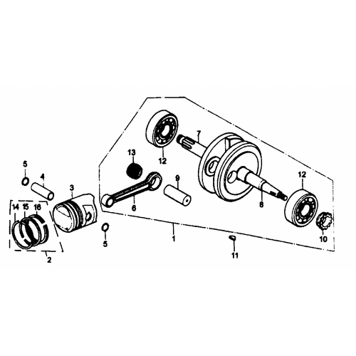 40 Crankshaft Piston