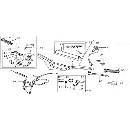 01 Handle bar assembly
