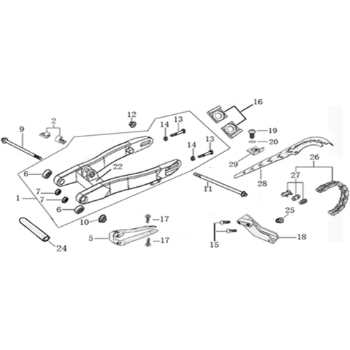 10 Swing Arm assy