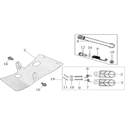 09 Foot Peg assy