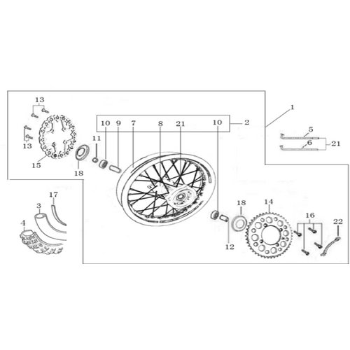 11 Rear Wheel Assy