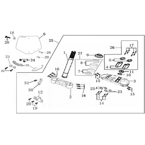 02 Steering stem assembly