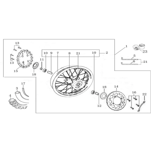 11 Rear Wheel Assy