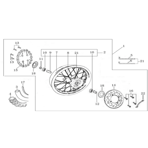 11 Rear Wheel Assy