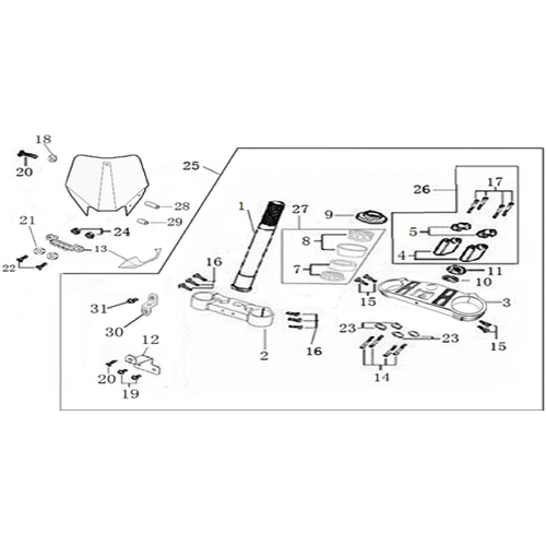 02 Steering stem assembly