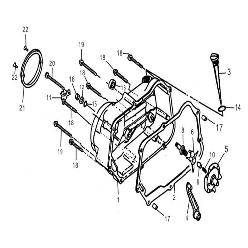 35 Right Crankcase Cover