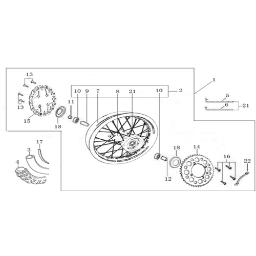 11 Rear Wheel Assy