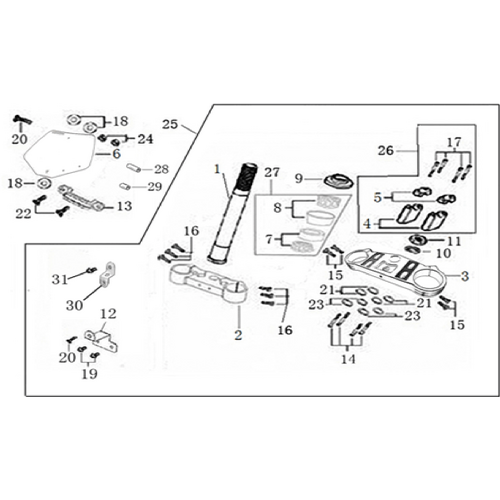 02 Steering stem assembly