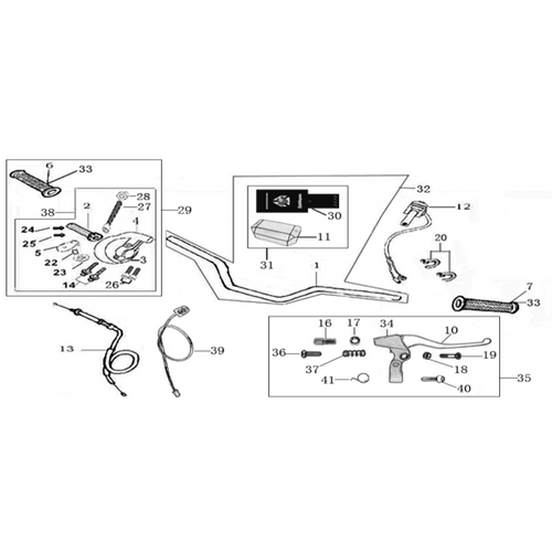 01 Handle bar assembly