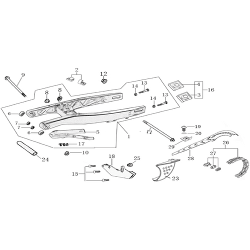 10 Swing Arm assy