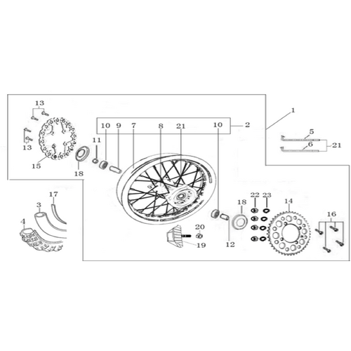 11 Rear Wheel Assy