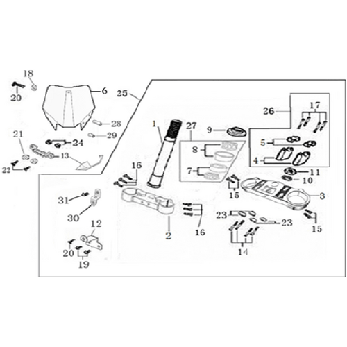 02 Steering stem assembly