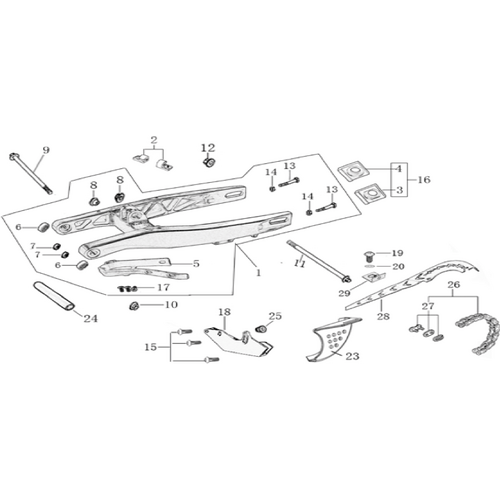 10 Swing Arm assy
