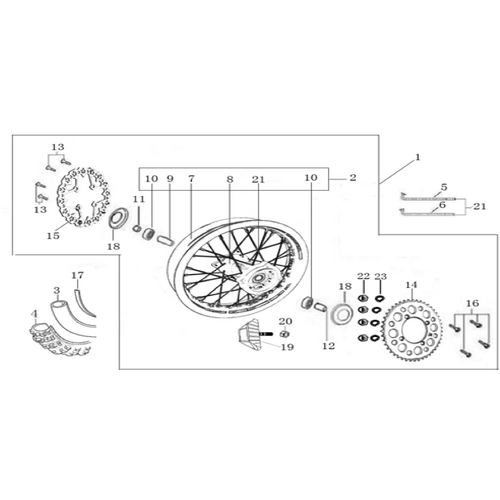 11 Rear Wheel Assy