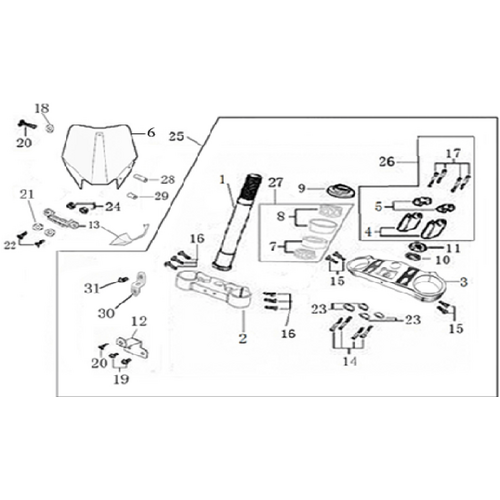 02 Steering stem assembly