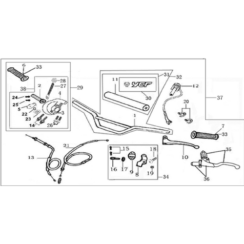 01 Handle bar assembly