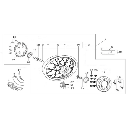 11 Rear Wheel Assy