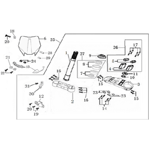 02 Steering stem assembly