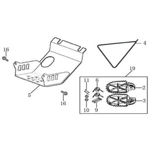 09 Foot Peg assy