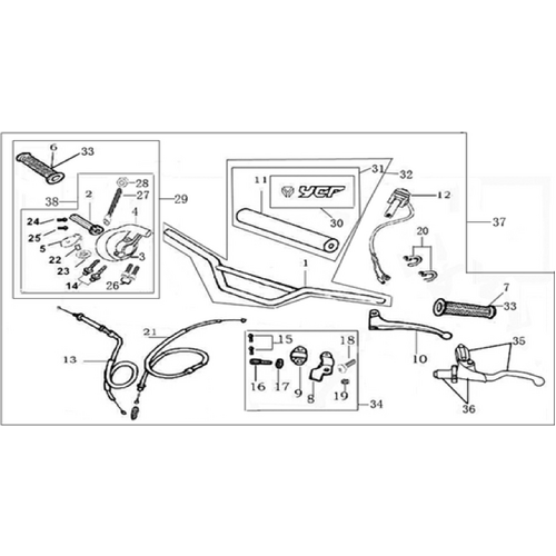 01 Handle bar assembly