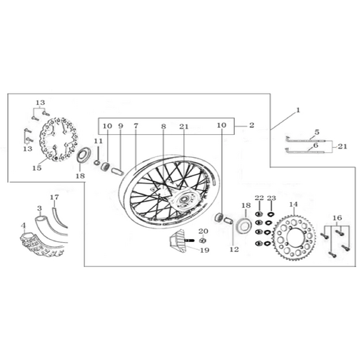 11 Rear Wheel Assy