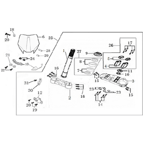 02 Steering stem assembly