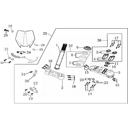 Steering stem assembly