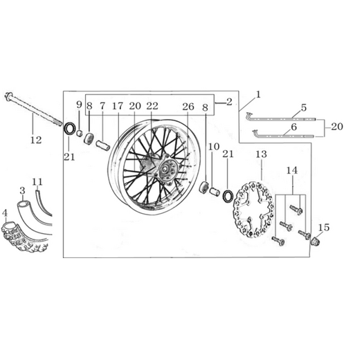 Front Wheel Assy 