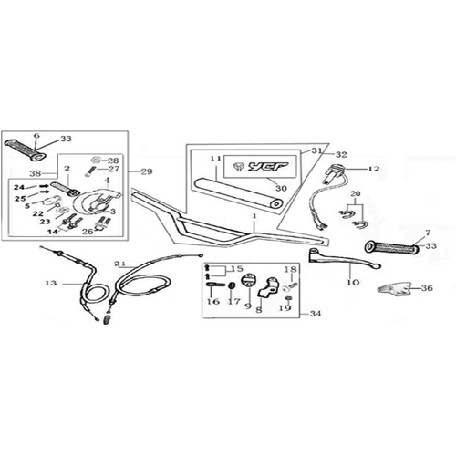 01 Handle bar assembly