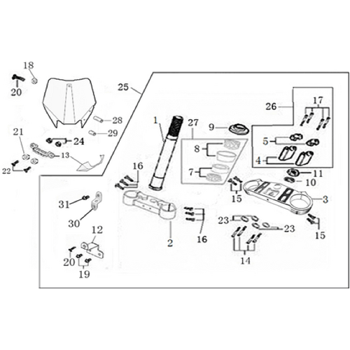 02 Steering stem assembly