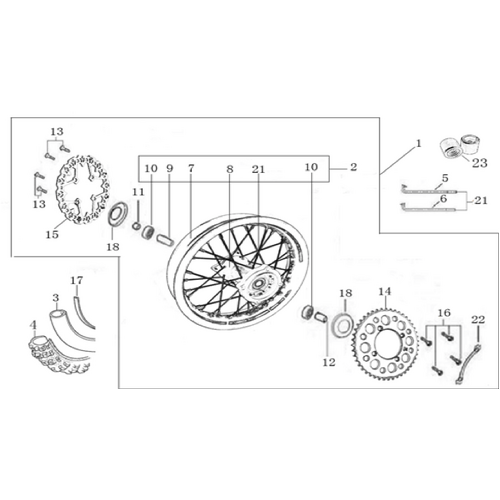 11 Rear Wheel Assy