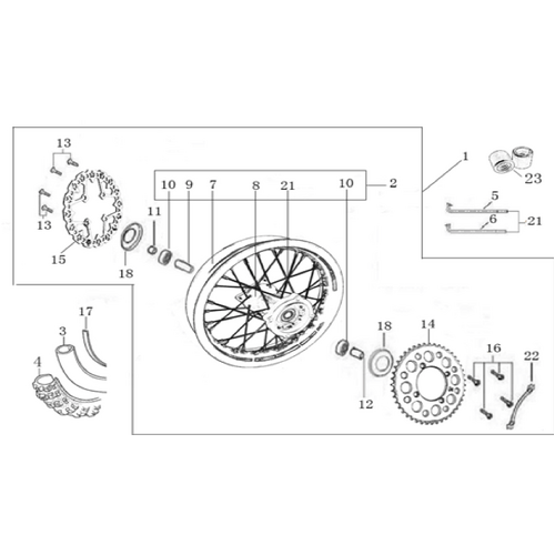 11 Rear Wheel Assy