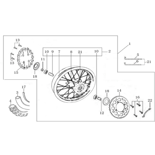 11 Rear Wheel Assy