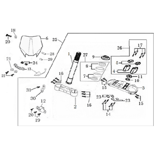 02 Steering stem assembly