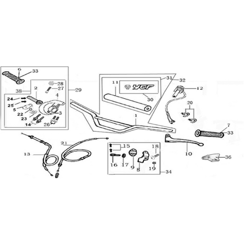 01 Handle bar assembly